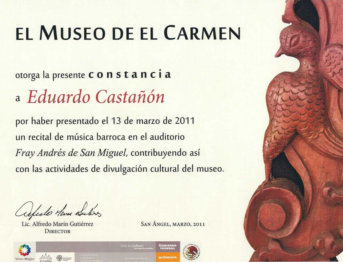 Recital de Musica Barroca Museo de El Carmen